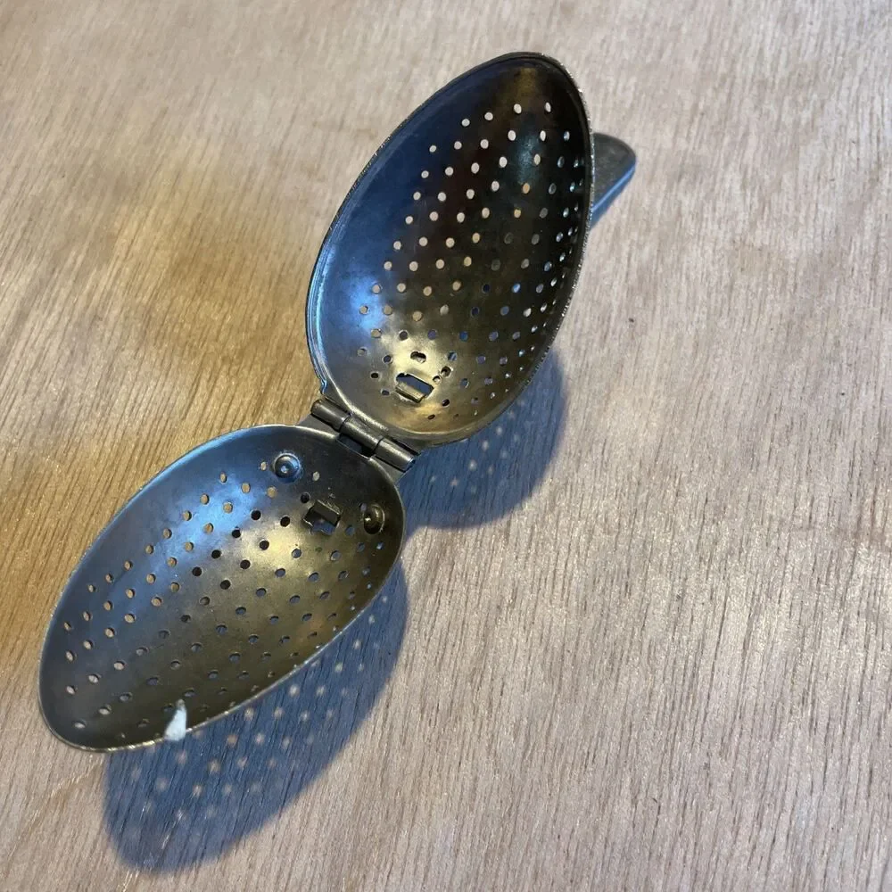 Hinged Tea Infuser Strainer Spoon for Loose Tea Made in England